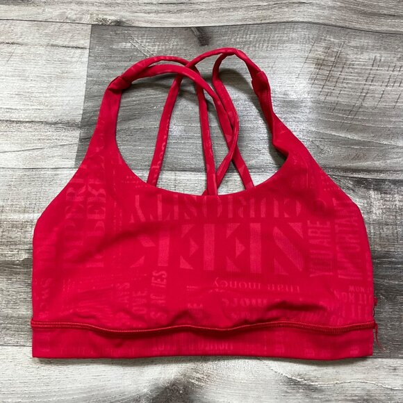 Lululemon Athletic Energy Racerback Sports Bra 20Y Dark Red Women’s Sz 4 - Picture 1 of 7